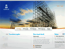 Tablet Screenshot of goncuinsaat.com